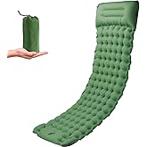 OPL5 SUV Air Mattress, 4 Inch Self-Inflating Camping Air Mattress with Pillow Carry Bag, Built-in Foot Pump Waterproof for Hi