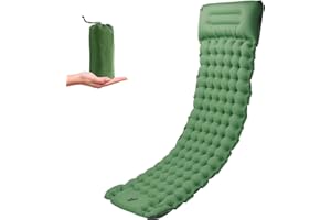 OPL5 SUV Air Mattress, 4 Inch Self-Inflating Camping Air Mattress with Pillow Carry Bag, Built-in Foot Pump Waterproof for Hi