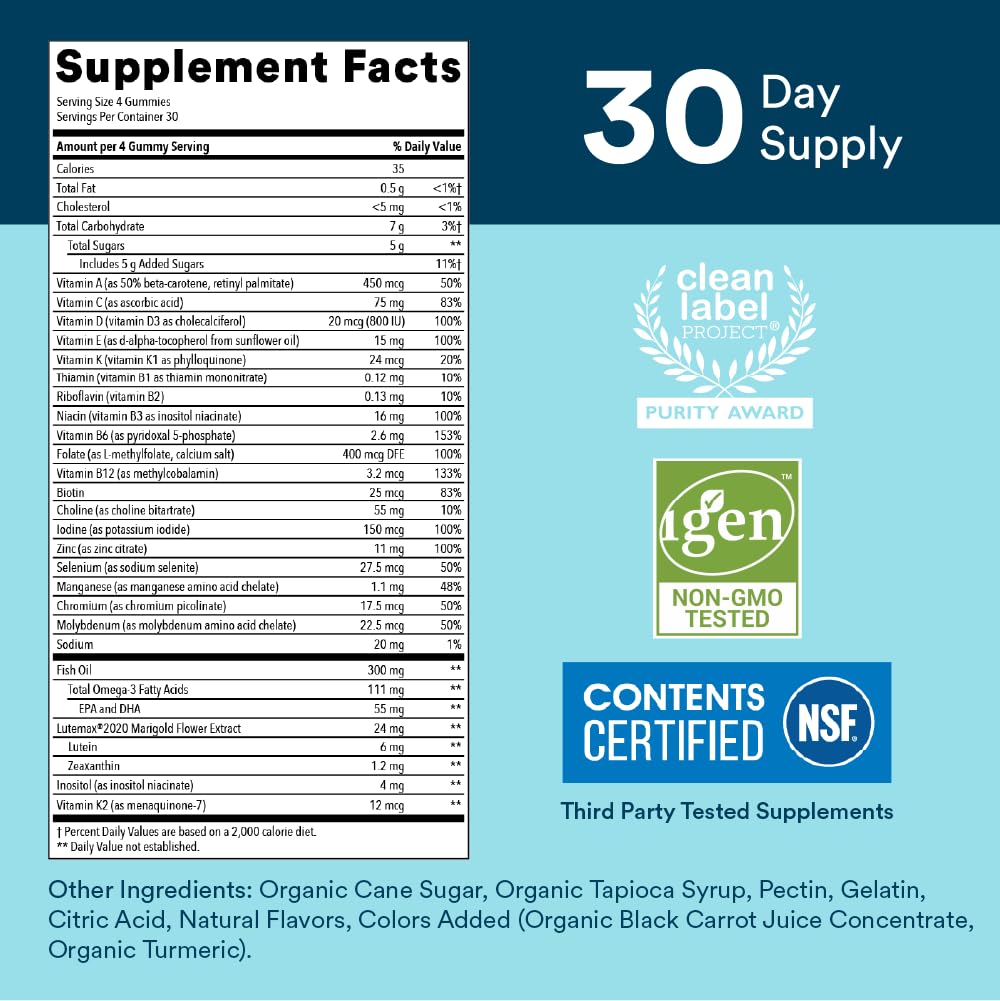 SmartyPants Kids Multivitamin Gummies and Fiber Supplement: Omega 3 Fish Oil (EPA/DHA) & Teen Guy Multivitamin Gummies: Omega 3 Fish Oil (EPA/DHA)