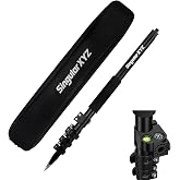 SingularXYZ Aluminum GPS Pole,Telescopic Survey Pole with Compression Lock and Compass, Durable GPS Rover Rod for Land Surveying Equipment &amp; Engineering(5.91ft/1.8m)