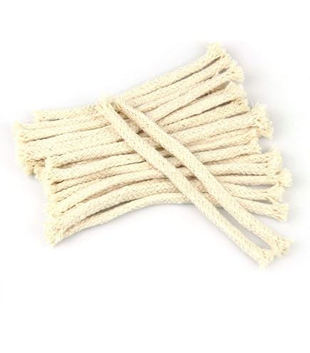 10-Pack Round Cotton Lamp Wicks – 3mm, 5mm, 6mm For Kerosene, Oil & Alcohol Burners