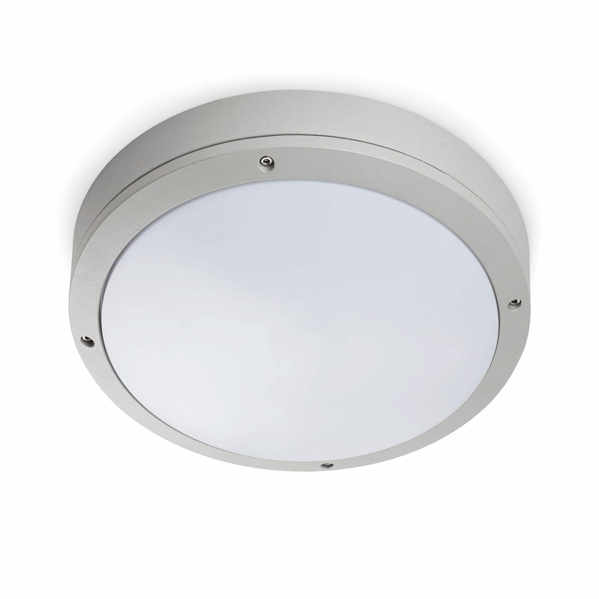 Faro Barcelona Treble 70690 – Ceiling Light 60 W Aluminium and Opal Polycarbonate Diffuser – Grey
