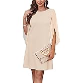 RUMIA Womens Cocktail Dresses Flutter Sleeve Wedding Guest Dresses