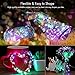 innotree Color Changing Fairy Lights USB Plug in with Remote Dimmable, 33ft 100 LEDs Multi-Colored Firefly Twinkle String Lights for Bedroom Indoor Outdoor Party Wedding Decoration, Copper Wire