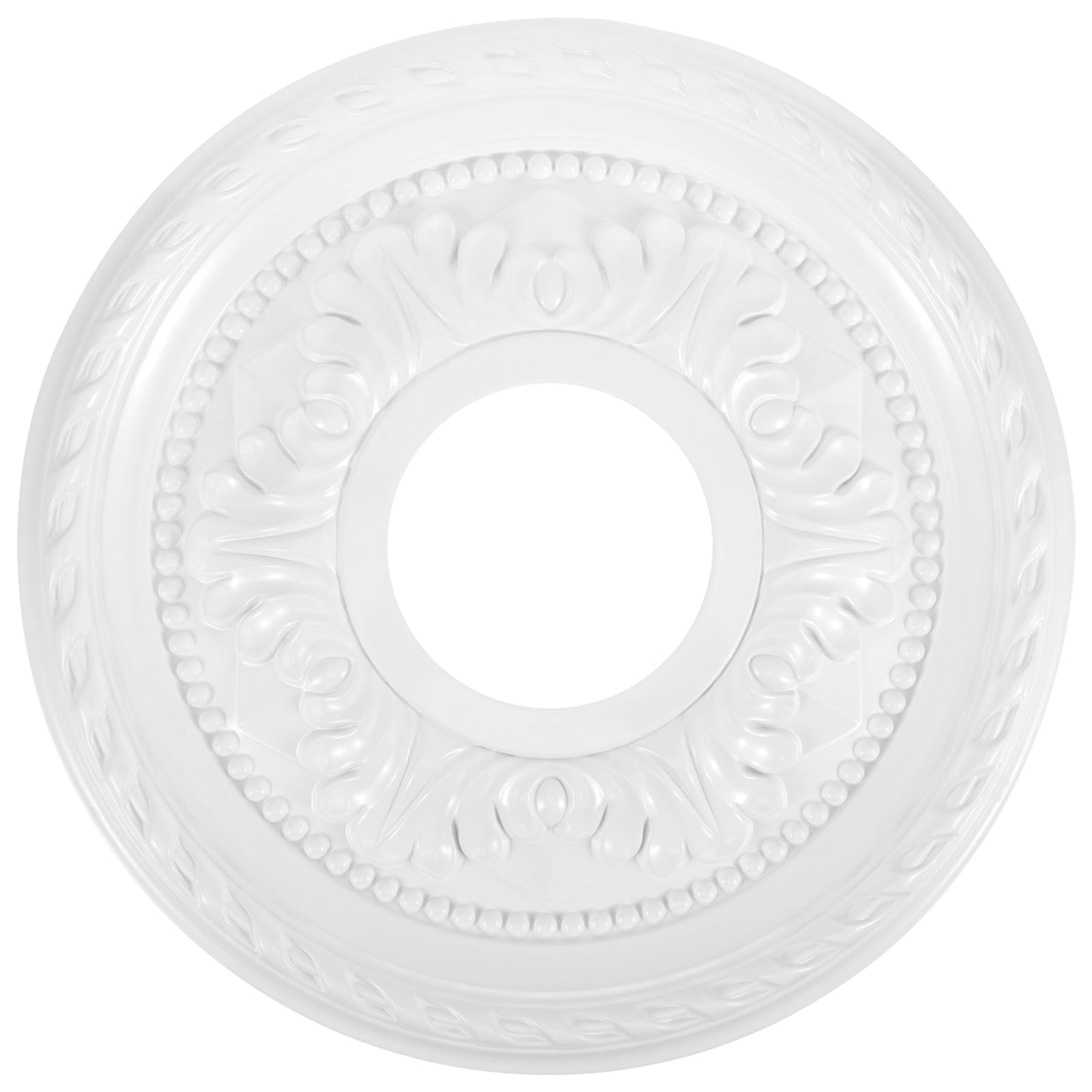 Angoily Pu Ceiling Medallion - Decorative Chandelier Base for Home Lighting Round Ceiling Rose for Elegant D Cor in Living Room Office & Commercial Spaces