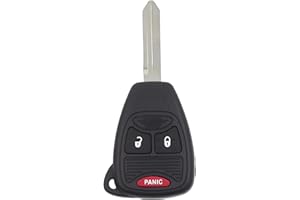 Replacement Key Fob Remote for Dodge Caliber (2007-2012), Nitro (2007-2011), Avenger (2008-2011), Durango (2004-2010), 3-Butt