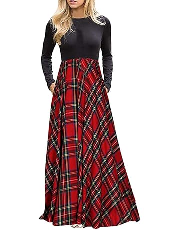 amazon plaid Maxi Dress