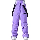 GS SNOWING Women Baggy Ski Pants Men Snow Bibs Snowboard Overall Insulated Windproof Waterproof for Winter Outdoor Sports