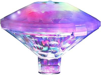 Caxmtu Floating LED Pool Light Ball 7 Color Modes IP67 AA Battery