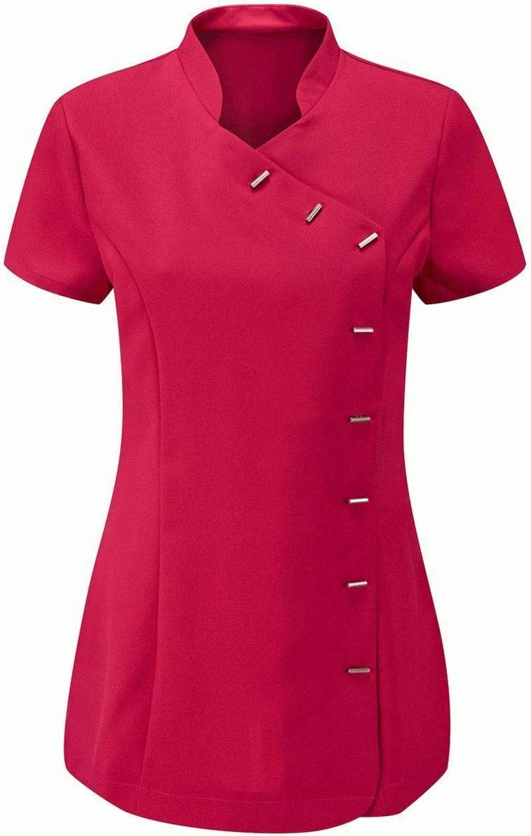 Rimi Hanger Ladies Beauty Spa Hairdressing Salon Tunic Top Womens Massage Therapist Uniform US 4-20