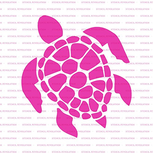 Turtle Stencil Template - Reusable Stencil with Multiple Sizes Available