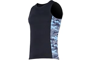 Irfora Men Wetsuit Vest Neoprene Diving Sleeveless Surfing Tops for Water Sports Swimsui Jacket Canoeing Swimming
