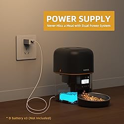 Yuposl Automatic Cat Feeders - 2 Packs 2L/4L Cat