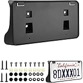 Forccord License Plate Bracket 2004-2008 Ram 1500/2004-2009 Ram 2500/2004-2009 Ram 3500 Front Front License Plate Frame Black Car Accessories Replacement 55077158AB CH1068110