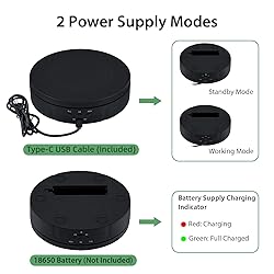 Mcbazel Motorized Rotating Display Stand,5.7inch