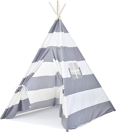 striped teepee tent
