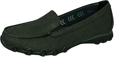 skechers biker slip on trainers ladies