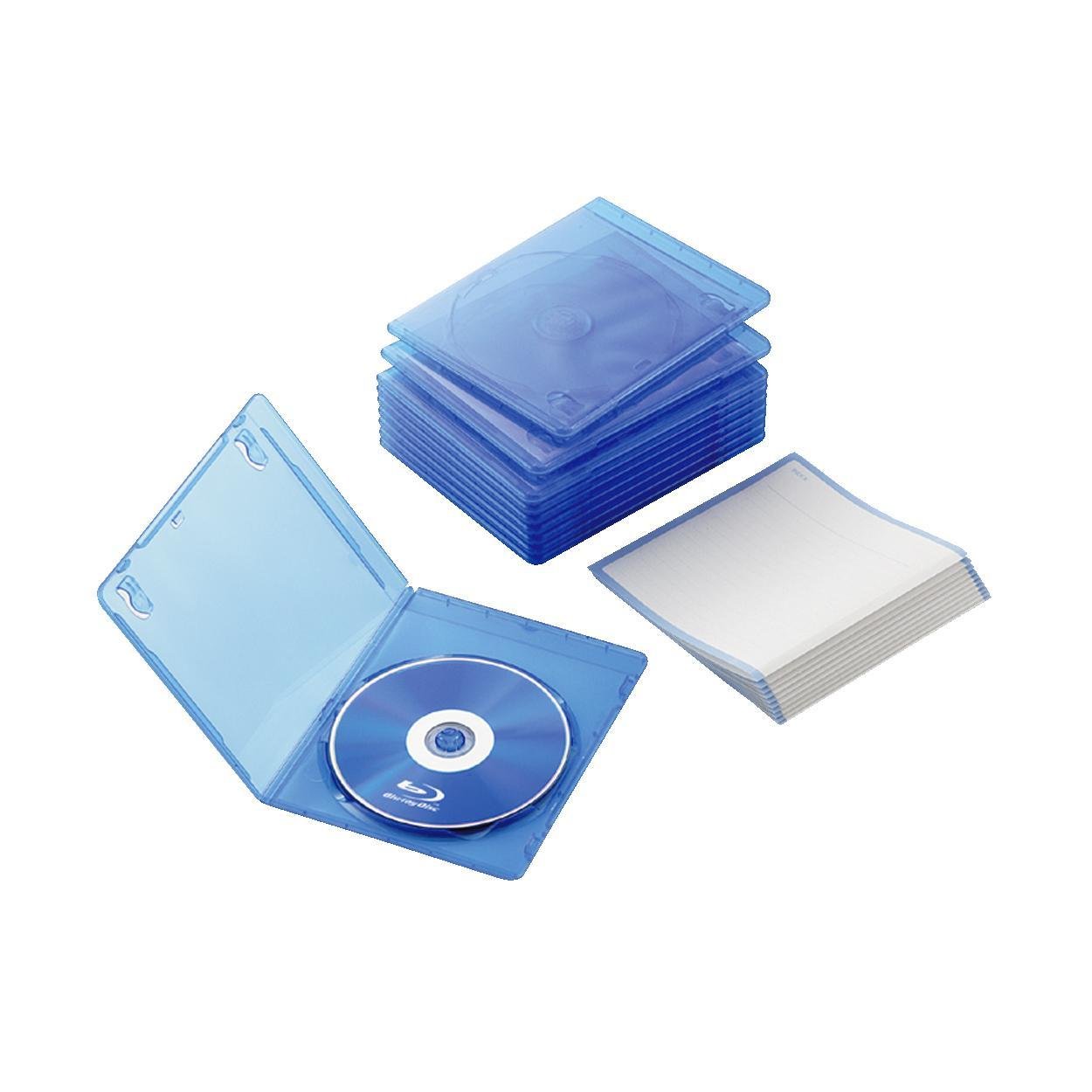 ELECOM CCD-BLUS110CBU スリムBlu-rayディスクケース クリアブルー 10枚セット エレコムの商品画像