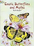 Exotic Butterflies and Moths (Dover Nature Coloring Book) (Paperback)