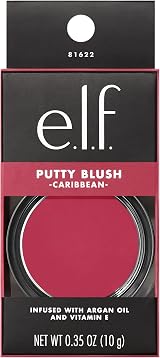 e.l.f. Putty Blush Caribbean 0.35 Oz Creamy Pigmented with Argan Oil view 4