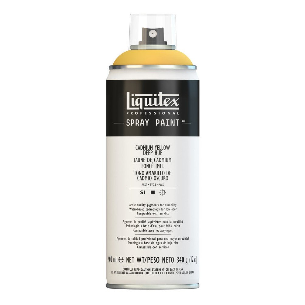 LIQUITEX 4450163 Professional Spray Paint, Cadmium Yellow Deep Hue, 400 ml (Pack of 1)
