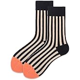 ZHIZHOU Socks 1 Pair Strip Socks Vertical Striped Printing Street Style Hosiery for Men Women