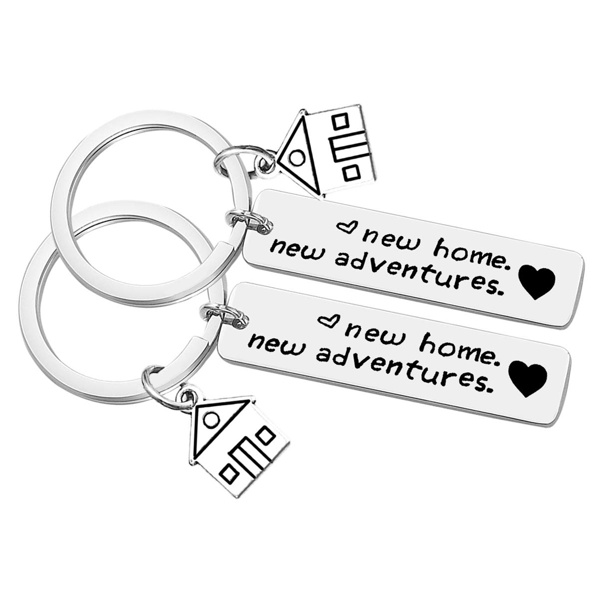 Huwujiu For New Home Keyring Set Housewarming Gift for New Homeowner Couples First Home Gift New House Keyring Gifts Moving in Keyring for New Home Owners Realtor Closing Gifts
