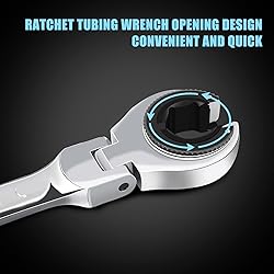 LOSCHEN 1PC 30mm Open Flex-Head Ratcheting