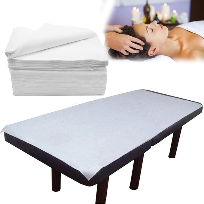20PCS Disposable Spa Bed Sheets Massage Table Sheet Waterproof Bed Cover 31" x 71" For Spa Lash