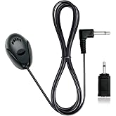 NewTH 3.5mm Car Microphone with 9.85 ft Cable External Microphone Hands Free Mic for Pioneer Sony Kenwood Alpine Boss JVC Jensen Vehicle Head Unit Audio Enabled Stereo GPS DVD,3.5mm to 2.5mm Adapter