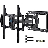 Pipishell Full Motion TV Wall Mount for Most 37-75 inch TVs up to 100 lbs, Wall Mount Bracket with Dual Articulating Arms, Sw