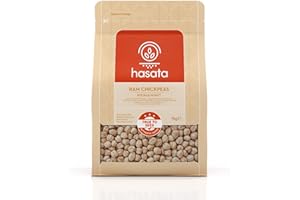 Hasata Ram Chickpeas 2.2 Lb (1kg) – Premium Turkish Garbanzo Beans- 9 mm Plump, Even-Cooking Chickpeas | High Protein, Fibre 