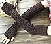 Oryer 2 Pairs Womens Winter Knit Long Fingerless Gloves - Thumbhole Arm Warmers