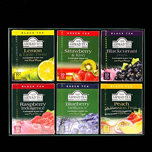 Ahmad Tea Fruitytea Variety Gift Box, 60 Foil Enveloped Teabags Buy