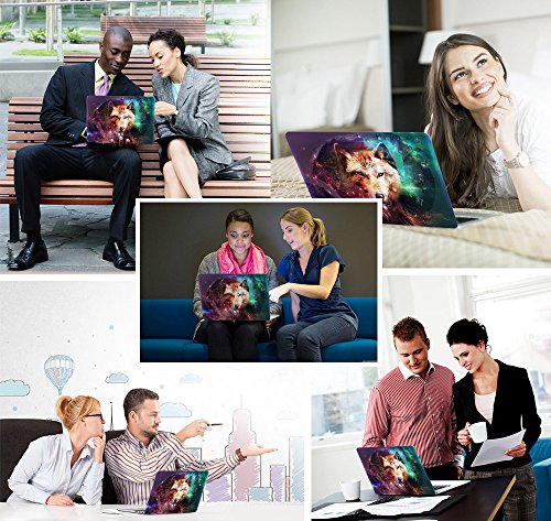 HRH Lone Wolf Pattern Design Laptop Body Shell Protective Rubberized Hard Case for Apple MacBook Air 11 inch 11.6"(Models: A1370 and A1465)