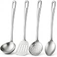 kit utensílios de cozinha em aço inox