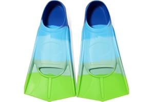 Foyinbet Kids Swim Fins,Short Youth Flippers Swimming Training Fins for Lap Swimming for Children Girls Boys Beginner