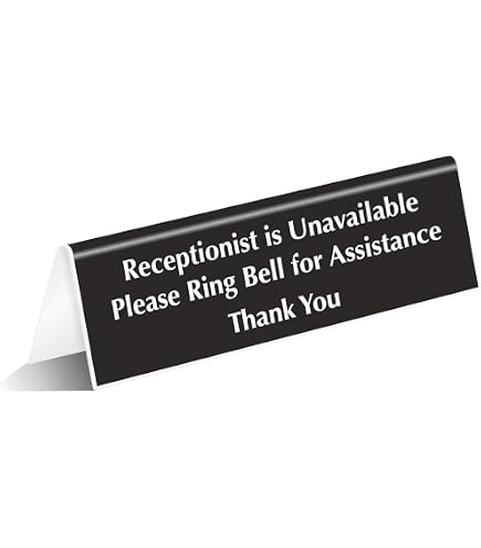 Klingelschild „Please Ring Bell For Assistance“, 17,8 X 25,4 Cm Aluminium, 2 Stück, Mit Schutzfolie