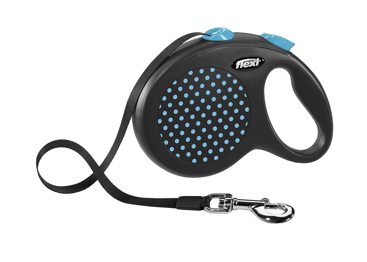 Automatic Leash Flexi Design L 5 M Blue Tape