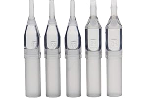 Autdor Disposable Tattoo Tips - 100Pcs Sterilize Plastic Tips for Tattooing Gun Supplies