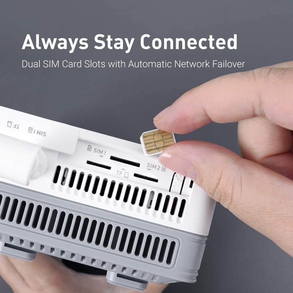 GL.iNet GL-XE3000 (Puli AX) 5G Router with SIM Card Slot, Dual SIM Cellular Router, Wi-Fi 6, 6400mAh Battery, Multi-WAN, VPN, OpenWrt, Secure 5G Router for Office, Retail, Events, Remote Work 3