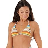 Roxy Women's Bikini Top – Adjustable Straps, Removable Pads, UPF 50+, Quick-Dry, Swimwear Top, Beachwear
