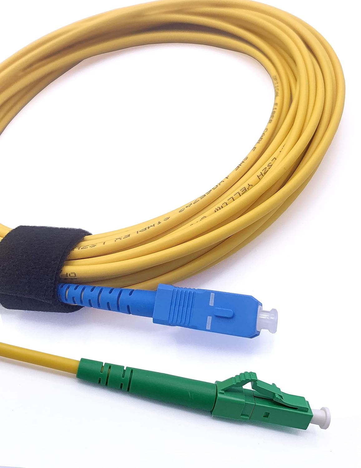 Elfcam® - LCA to SC/UPC Simplex Single-Mode Fibre Optic Cable, 9/125μm LSZH Optical Patch Cord (7M)