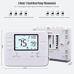 Heagstat H725 5/1/1 Day Programmable Heat Pump