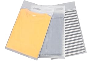 Svaldo Plastic Bag 3 Mil Thick, 12x16 inch, Pack of 50, Resealable Ziplock Packaging Bags Durable for Business Packing Shipping Travel, Resealable Frosted, with Handle