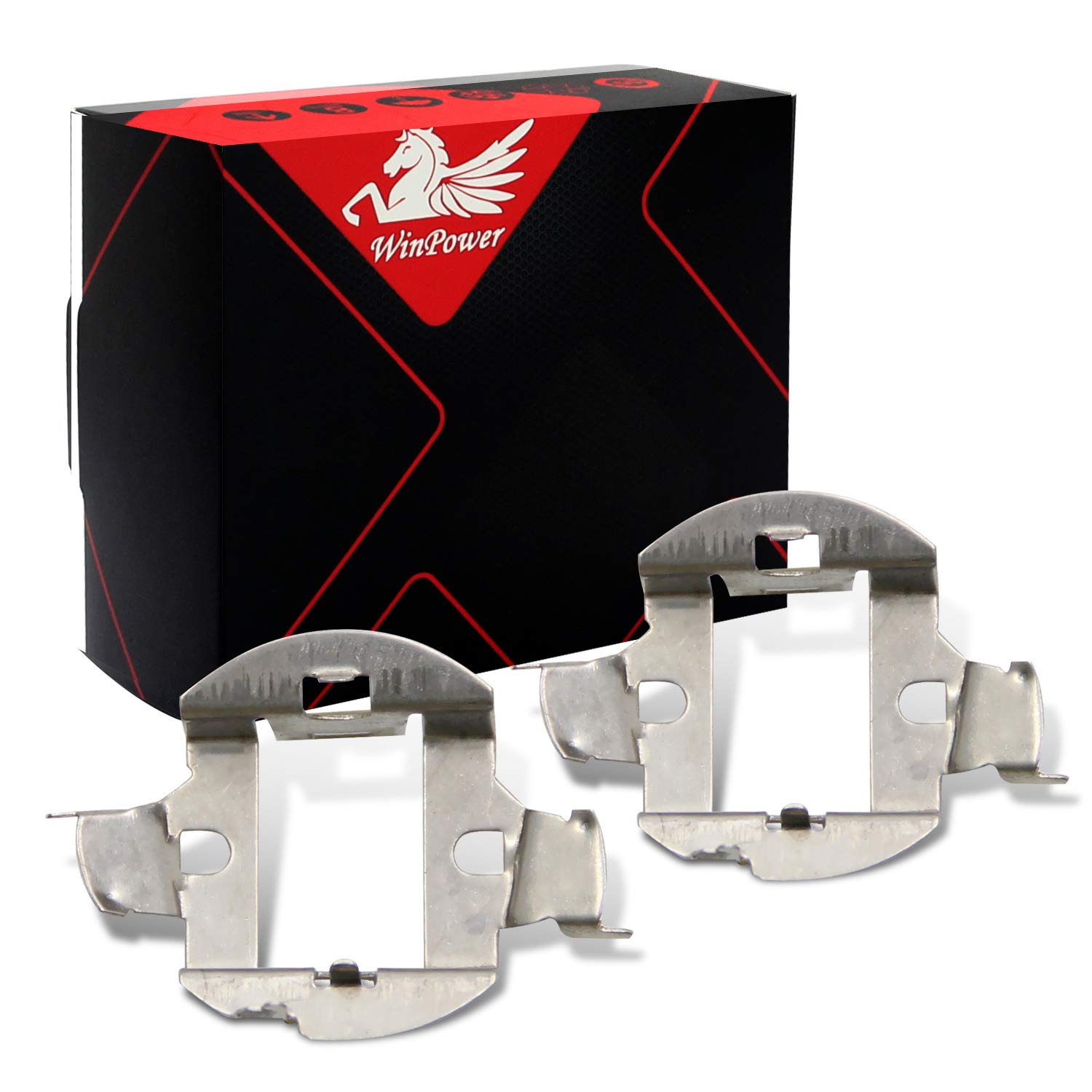 WinPower H7 HID Bulb Base Clips Adapter Holder Retainer Support Conversion Accessories compatible with Audi Mercedes Astra H JVectra C Passat B5 B5.5 etc., 2 Pieces