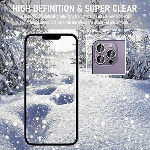 Sparkly Diamond Camera Lens Protector For IPhone 14 Series - Tempered Glass Bling 8 thumbnail image