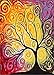 Fairytale Multi Yellow Orange Red Nature Modern Abstract Painting Brush Stroke Area Rug 5 x 7 ( 5'3