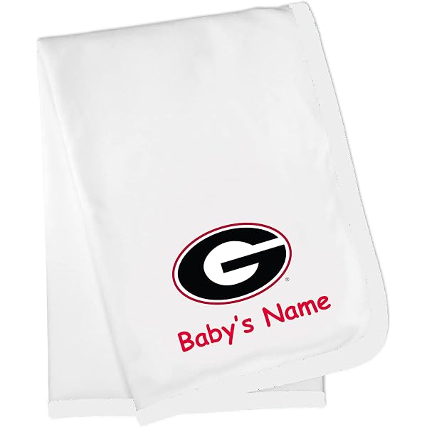 Amazon.com: Future Tailgater Georgia Bulldogs Custom Personalized Baby  Blanket - White : Sports u0026 Outdoors