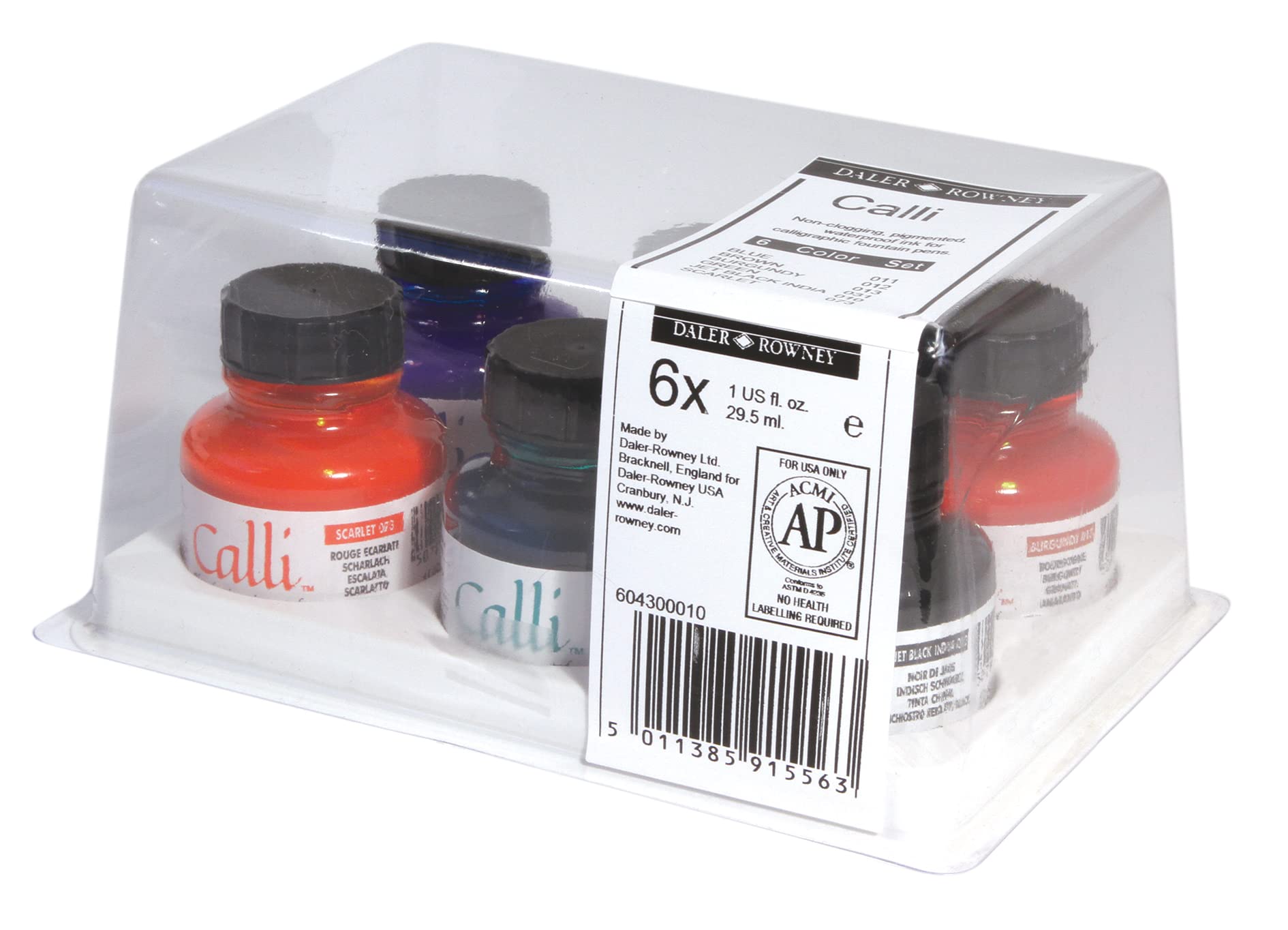 DR Cali Ink 6 Assorted Set, JDACALLI6